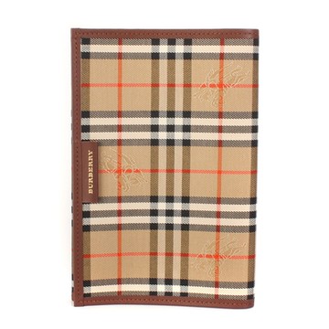 BURBERRY 巴寶莉  經典格紋萬用筆記本書套-咖啡色