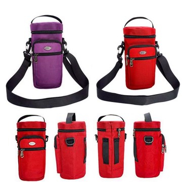 戶外運動水壺袋水壺包1.5L大水瓶水杯套登山旅游手機包多功能休閑