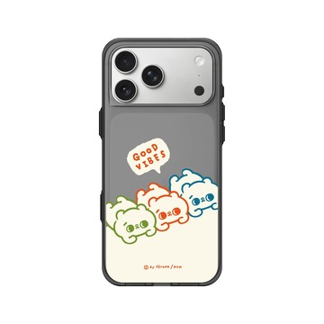 iPhone 17 Pro Max Clear (相機按鈕) 酷墨灰 - 爽爽貓 Song Song Meow by SECOND - 加倍好運