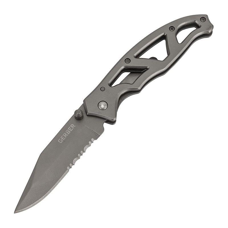 Paraframe Black Serrated Folding Knife 並行輸入品