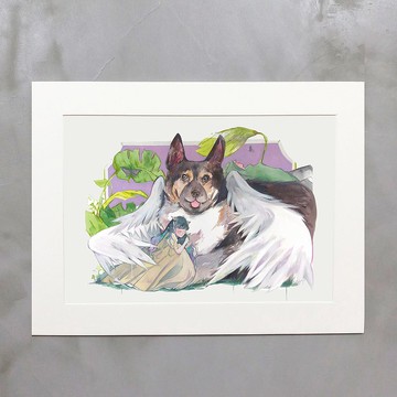 Alice Hobbey 慈善義賣ArhoTV 嗚嗚 複製原畫/掛畫/裝飾/水彩畫