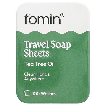 fomin, 旅行香皂片，茶樹油，100 片