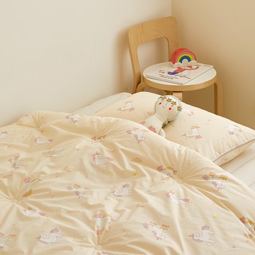 maatila Dear friend系列 高密度純棉兒童棉被 + 枕套組 獨角獸款  單人棉被 150 x 200cm + 枕套 40 x 60cm