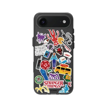 iPhone Air Clear (相機按鈕) 酷墨灰 - Stranger Things - 霍金斯日常