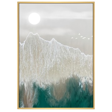 BOLUO GALLERY 菠蘿選畫所 雲山幻境II 掛畫 APAA4617D  59.4 x 42cm  木色