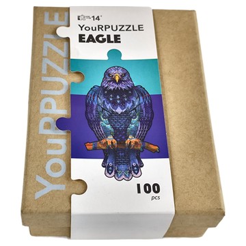 YourRPUZZLE 獵鷹造型木質拼圖 100片 年齡14+  1盒