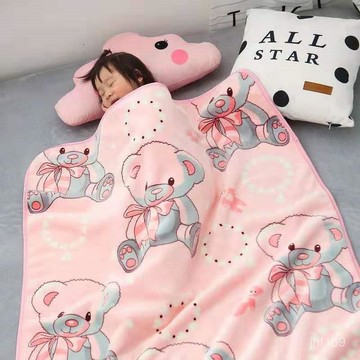 💕臺灣出貨💕四季新生兒被子兒童午休毯包被單雙層厚嬰幼兒園午睡被子辦公蓋毯 4WXH