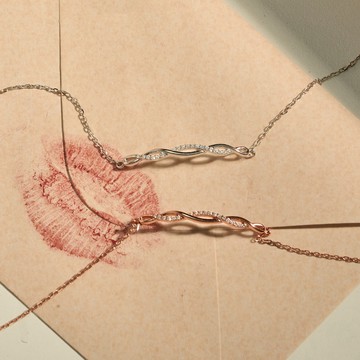 【Isha Jewelry】交織精鑲 弧度純銀手鍊