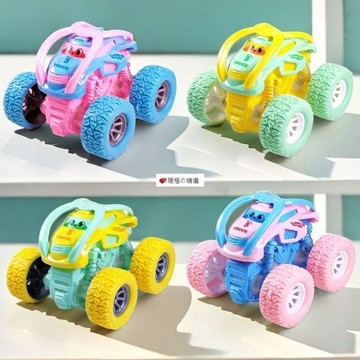 可開發票☆【臺灣精品】💕慣性四驅越野車兒童玩具翻跟頭回力小汽車抗耐玩具車男孩寶寶
