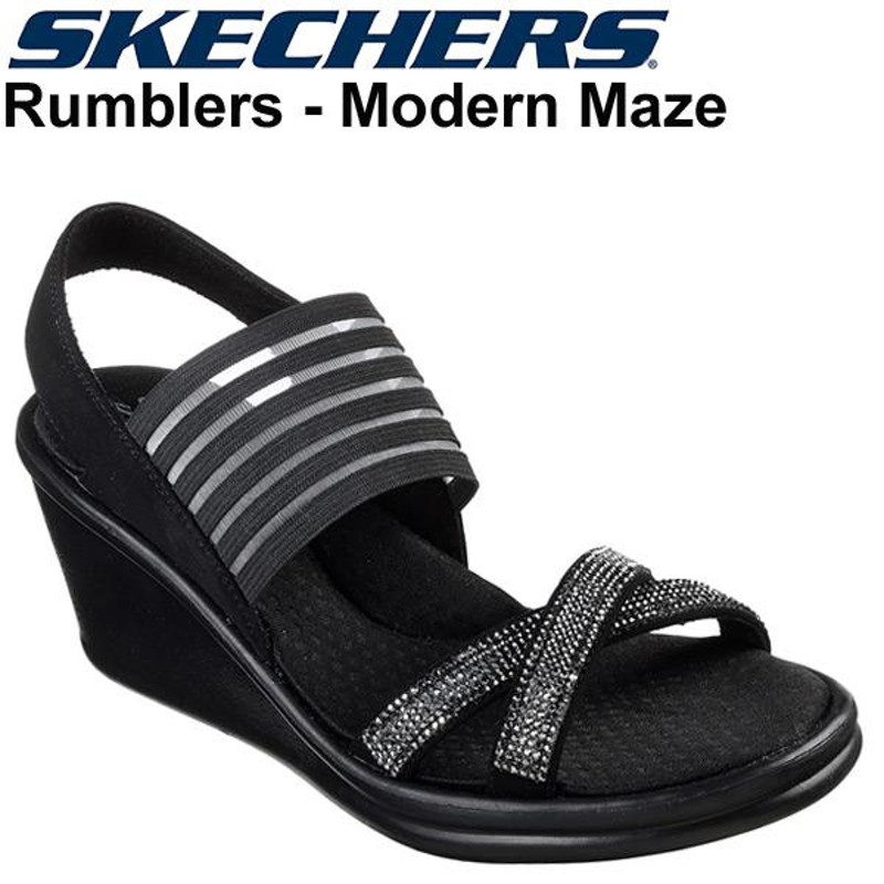 ☆スケッチャーズ レディース サンダル SKECHERS RUMBLERS MODERN MAZE