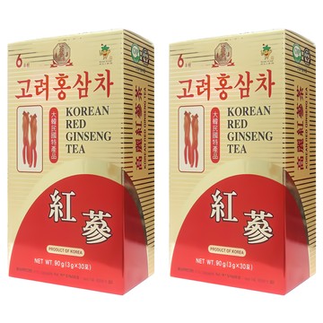 GINSENG 金蔘 6年根韓國高麗紅蔘茶 Set 30包  3g  2盒