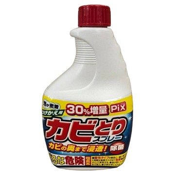 Lion Chemical 獅子化學 Pix 浴廁清潔噴霧補充瓶 泡沫清潔 輕鬆去除霉斑  520g  4瓶