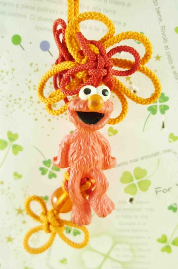 【震撼精品百貨】Sesame Street 芝麻街 手機吊飾-中國結 震撼日式精品百貨