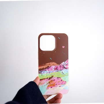 iphone 17 咖啡山稜星 質感手機殼訂製 軟殼