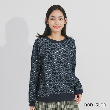 non-stop 花影織語寬版T恤-2色