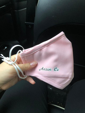 客製化禮物可加字內置濾芯三層可重用布口罩可洗125次