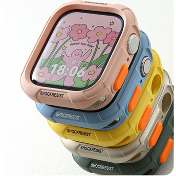 夏季新色 百搭軟硅膠 Apple Watch10代保護殼 iwatch全系列通用 手錶保護殼