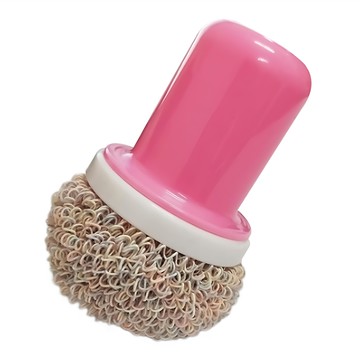 巧巧 幸福草不沾鍋專用 握柄球刷組  顏色隨機  1組