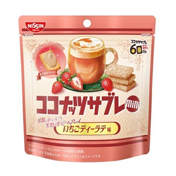 【江戶物語】 (特價) NISSIN 日清 CISCO 迷你 可口奶滋 草莓拿鐵風味 29g 薄燒脆餅 法式 可可餅乾