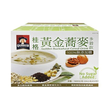 Quaker 健康榖王-黃金蕎麥多榖飲(28g*50包/盒)