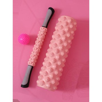 泡沫軸狼牙棒肌肉放松器練腿神器小腿按摩滾軸健身瑜伽柱減肥滾輪