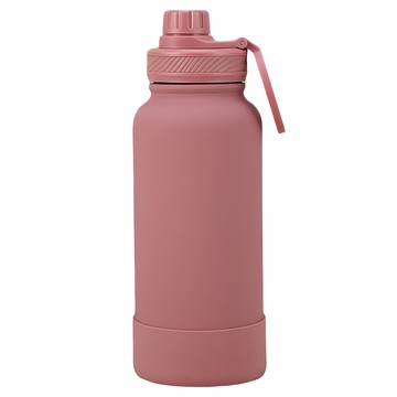 Well Life 悅生活 Best buy 粉霧不鏽鋼磁吸真空斷熱保溫杯  暗紅色  1L  1個