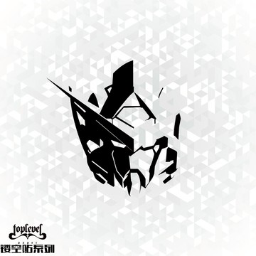 TLP鏤空車貼 機動戰士高達頭像GUNDAM敢達 機器人機甲裝甲貼紙