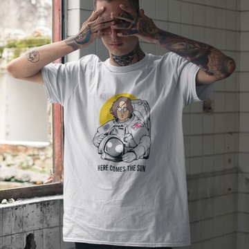 John Lennon Astronaut 男女中性短袖T恤 6色 約翰藍儂太空人披頭四Beatles百搭班服團體服寬鬆