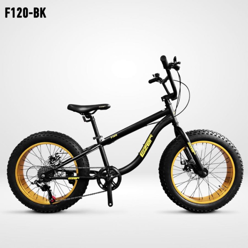 自転車 24インチ マットブラック BMX オフロード ファットタイヤ 