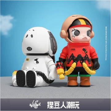 【台灣現貨】官方正品 Popmart 泡泡瑪特 MEGA SPACE MOLLY 查理布朗＆史努比 100%吊卡