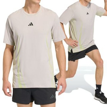 Adidas Airchill Tee 男款 米灰色 吸濕 排汗 快乾 運動 短袖 KE2389