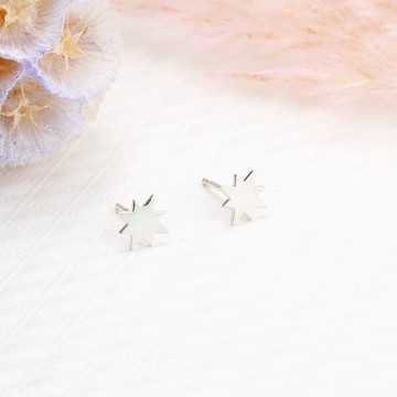 【Angel & Me】永恆 星芒 星星 Star 一對 s925 純銀 耳環 耳夾