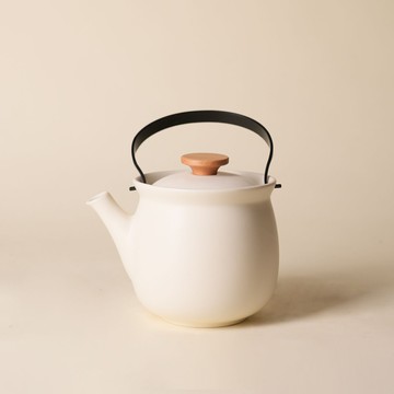 附發票 工廠直銷 茶壺 日式奶油黃提梁壺黑手把簡約溫茶爐茶壺茶具套裝下午茶泡茶 LPS/221 公司貨 保售後