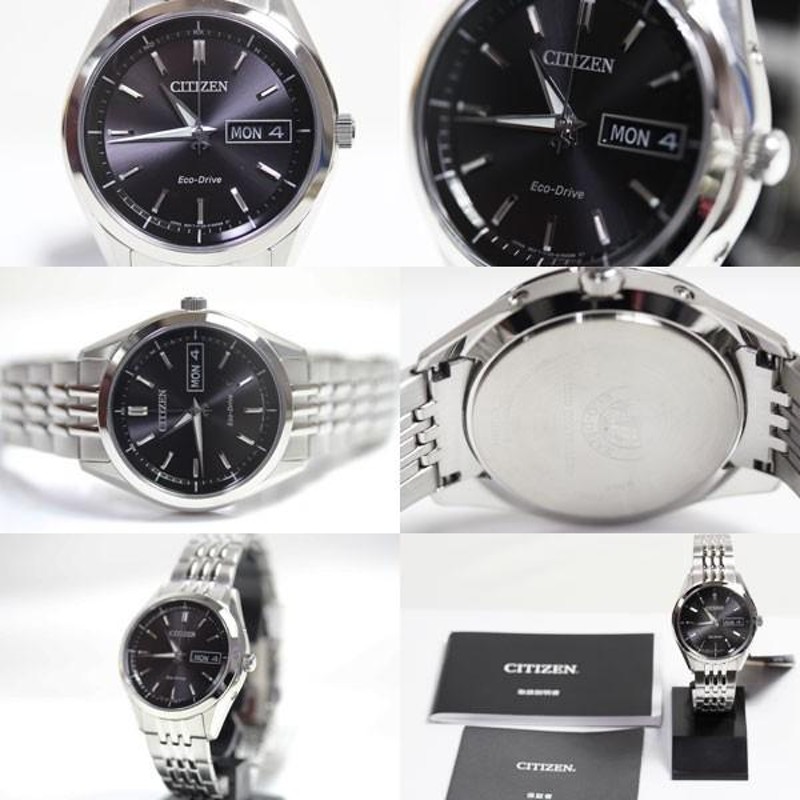 CITIZEN COLLECTION シチズンコレクション Eco-Drive エコ・ドライブ 電波時計 AT6060-51E SSモデル 黒文字盤  MT1568 新品・未使用 | LINEブランドカタログ