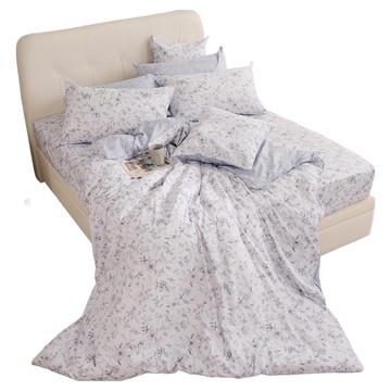 戀家小舖 40支精梳棉 芙朵拉 Queen Size 床包 被套 枕套  床包 被套 枕套