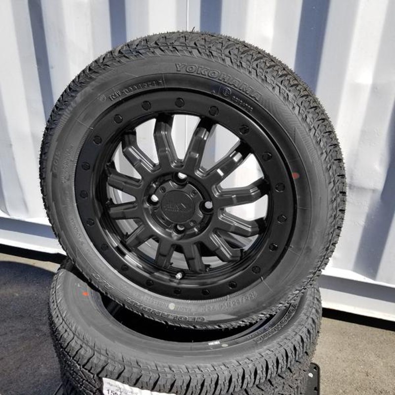 JJ1/2 ホンダ N-VAN 14インチ タイヤホイールセット YOKOHAMA GEOLANDAR A/T G015 ヨコハマ ジオランダー  155/65R14 | LINEショッピング