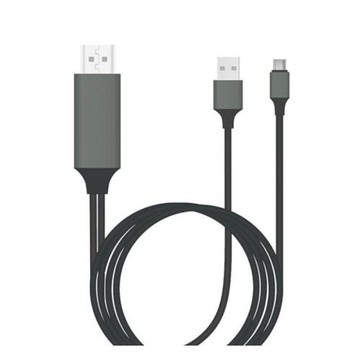Type-C轉HDMI+USB充電投屏線手機連接電視投影同屏線4K高清轉接線電視顯示器高清線安卓手機投屏線同屏外接線
