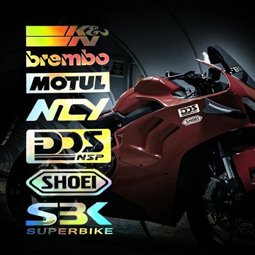機車貼紙 KN brembo MOTUL NCY DDS SHOEI SBK 車身貼紙 車貼【JG0007】普特汽車精品