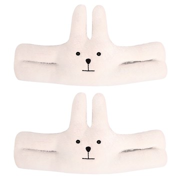 Ikkle 懸掛式防關門門擋  2入  兔子款 白色