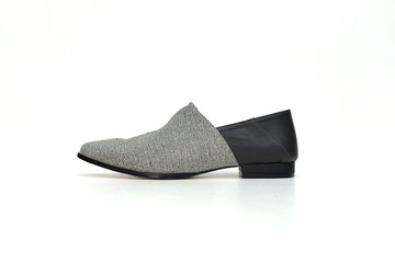 ZOODY / 星芒 / 手工鞋 / 平底後踩兩穿包鞋 / 黑白色