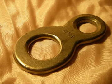 老式鈦索具板 8 型下降器攀岩速降裝置