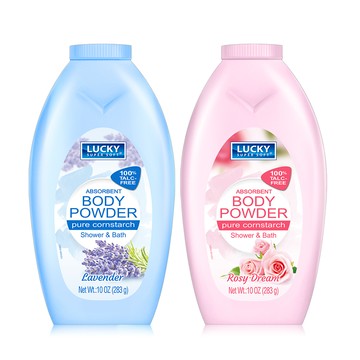 Lucky Super Soft香氛爽身粉10oz/283g(玫瑰/薰衣草)