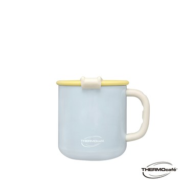 【THERMOcafe' 凱菲】不銹鋼陶瓷塗層保溫杯_TCCM系列_400ml_海鹽藍
