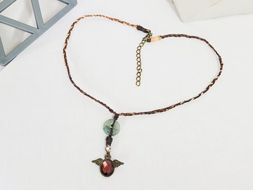 【親翠】 低調奢華飄花平安釦項鍊 畢業禮物