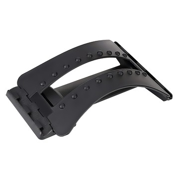 AHOYE 穴位按摩腰椎伸展器 黑色 舒緩腰部壓力 改善坐姿 輕巧便攜  1個