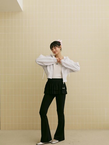 [BLUE LABEL] Stretch Ruffle Skirt Leggings Casual Pants (ER2OPT04)