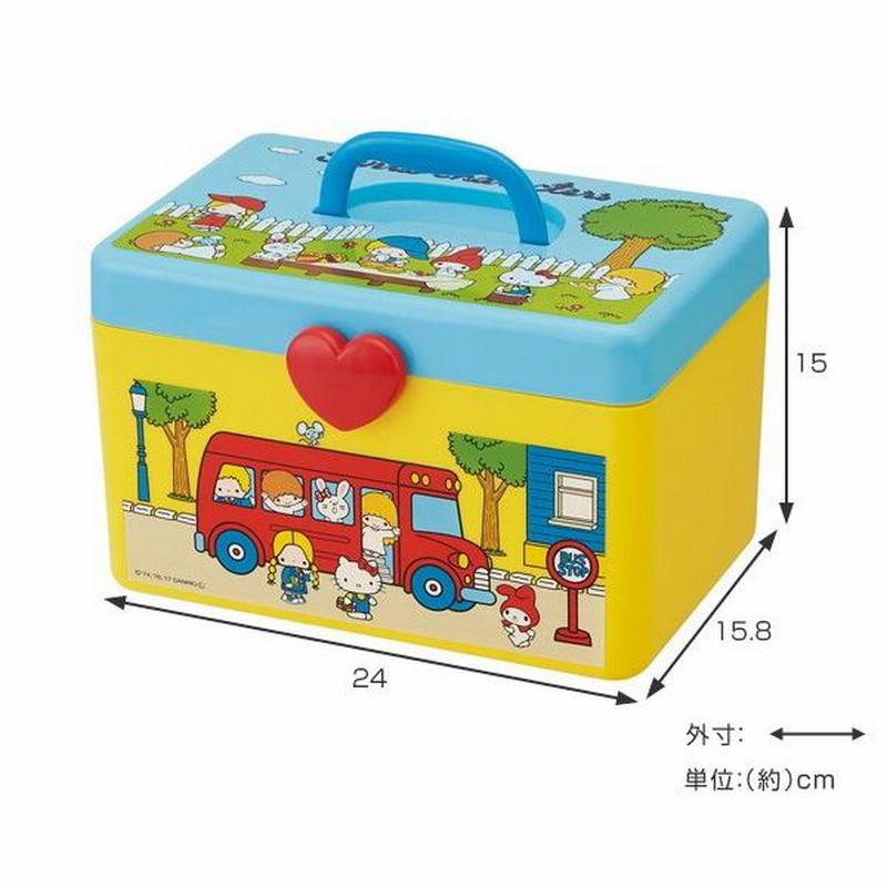 収納 ボックス 持ち手付きボックス サンリオキャラクターズ