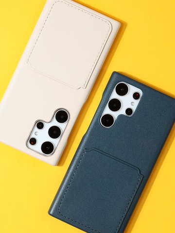 Galaxy S25/Plus/Ultra Full Cover Card Pocket Phone Case