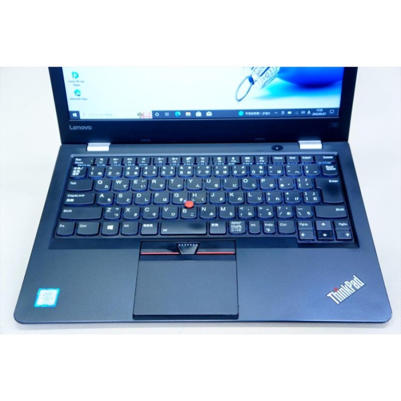 即配】軽量薄型ビジネスモバイル！タッチパネル液晶搭載！第7世代Corei5 ThinkPad 13 i5-7300U 8G SSD180G カメラ  Win10 | LINEブランドカタログ