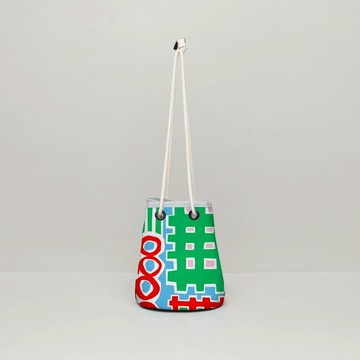 遛狗束口包 / 都更藍綠